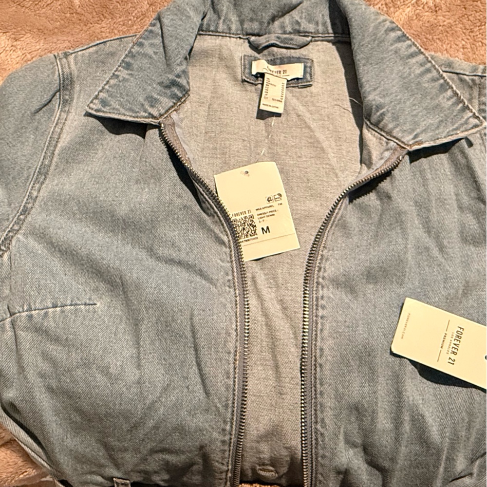 Forever 21 Classic Blue Denim Jumpsuit